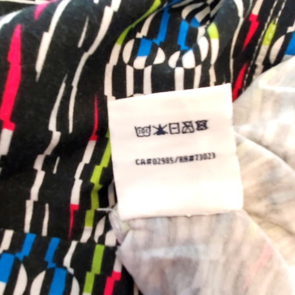 Small, Multi Colored with Black, White, Red, Blue, Green Pattern Tank Top - Picture 9 of 9